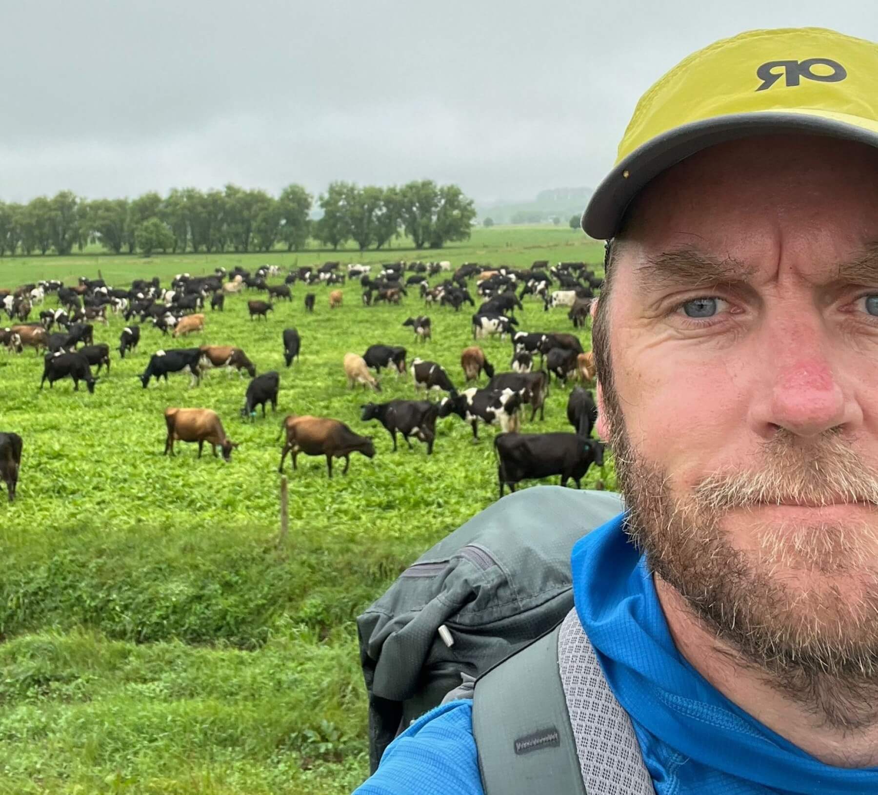 Photo of Malcolm walking a trail, representing the Steptember spirit
